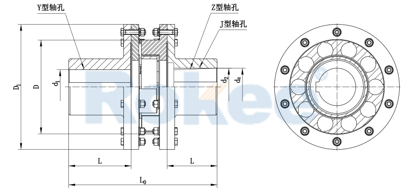 LMS/MLS Plum-shaped Flexible Coupling